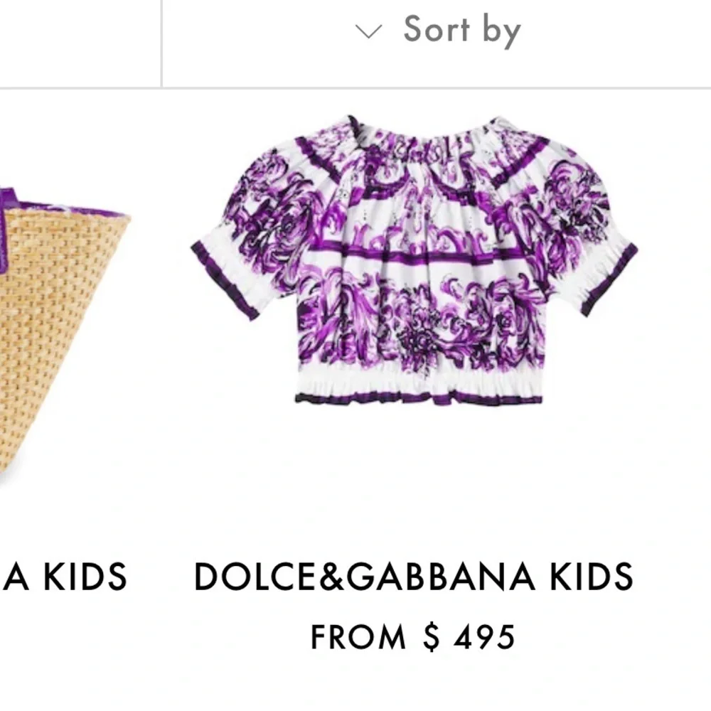 Dolce & Gabbana Kids Set in Fuchsia and White